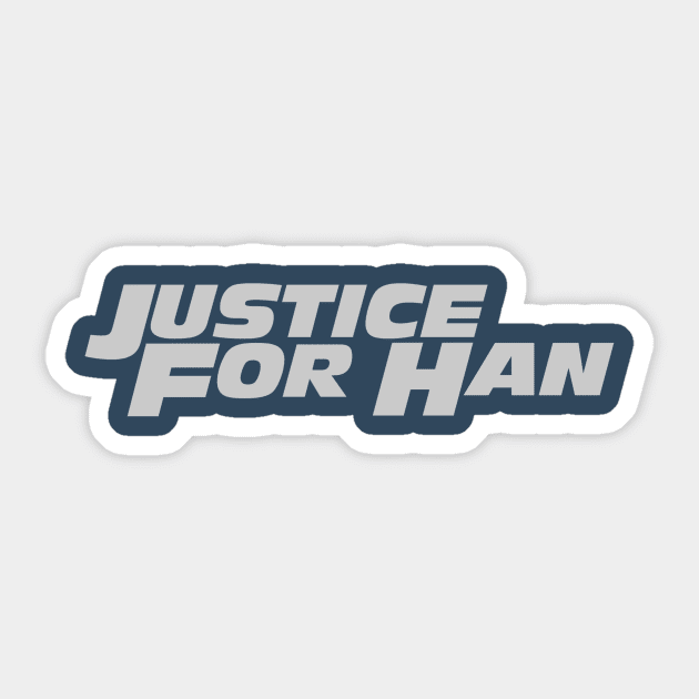 Justice for Han (light gray) Sticker by HanSeoulOh